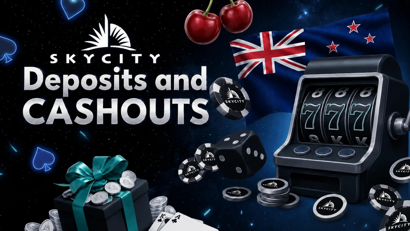 Deposits and cashouts at SkyCity for NZ players